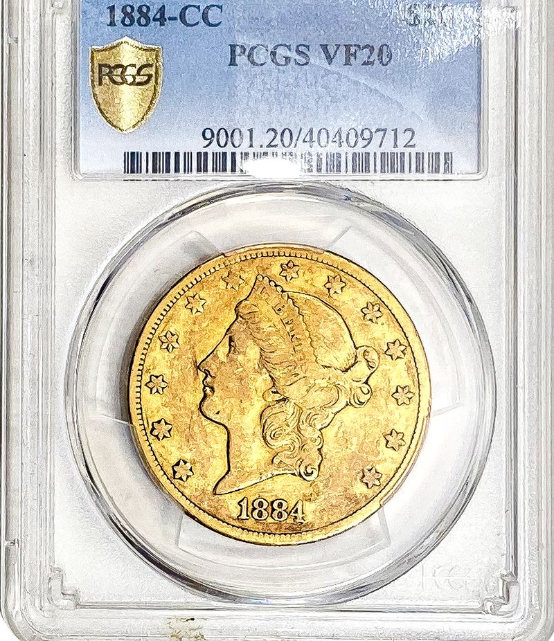 Gold coin sealed in a PCGS style grading holder for a Dallas seller